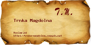 Trnka Magdolna névjegykártya