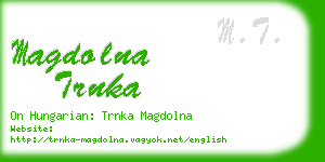 magdolna trnka business card
